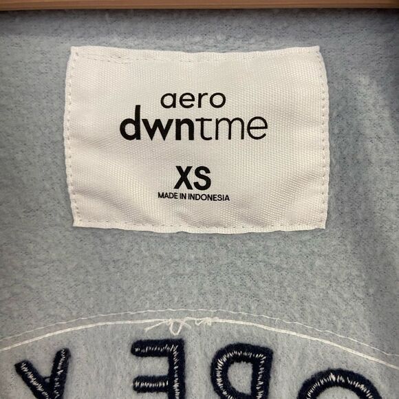 Aeropostale Aero Dwntme Light Blue Zip Up Hoodie Men’s Size XS - Picture 6 of 7